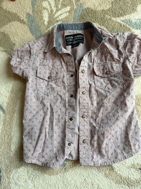 Cody James Kids' Pink/purple Patterned Short Sleeve Shirt